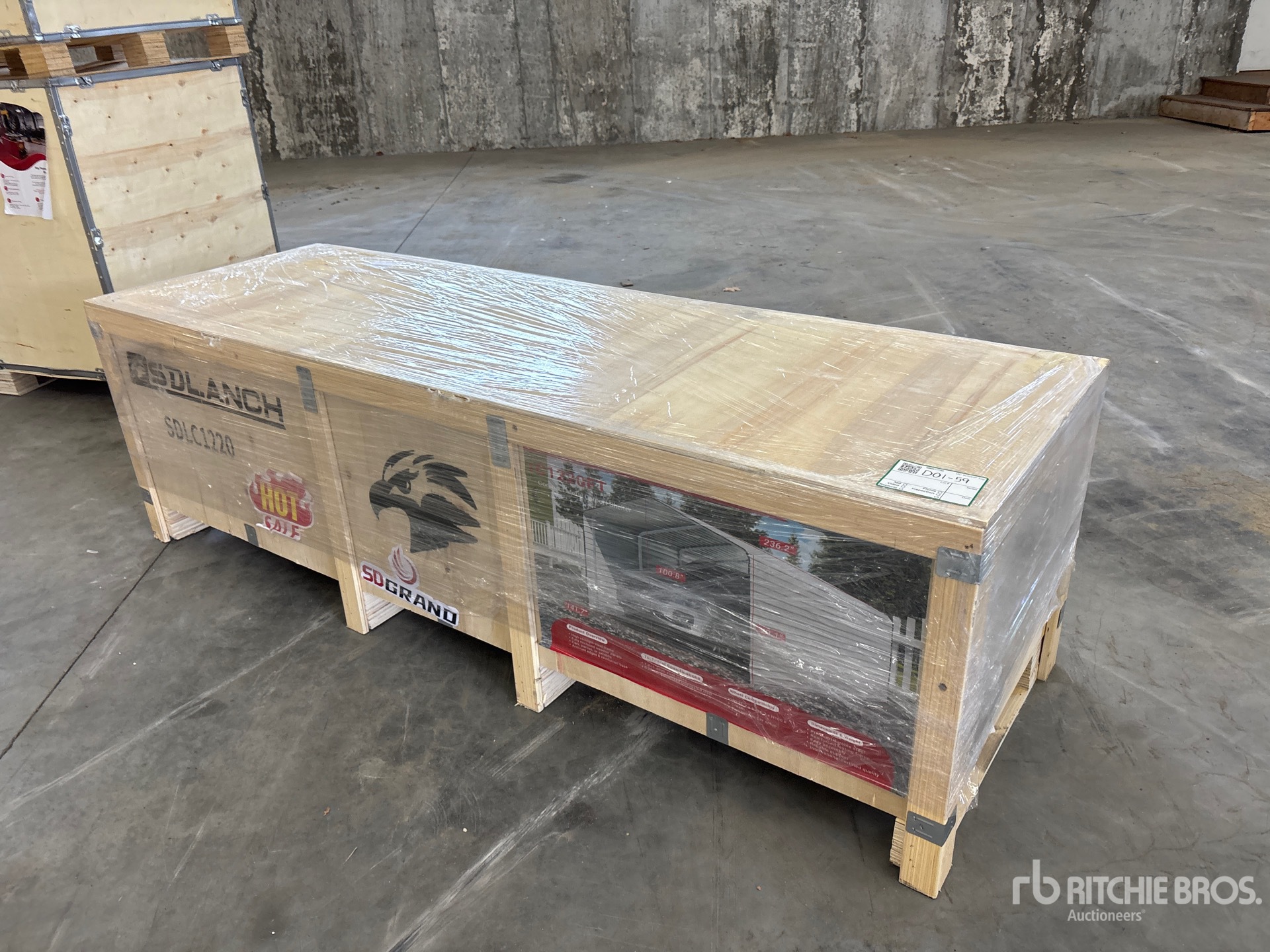 2026 SDLC1220 12 ft x 20 ft Carport (Unused)