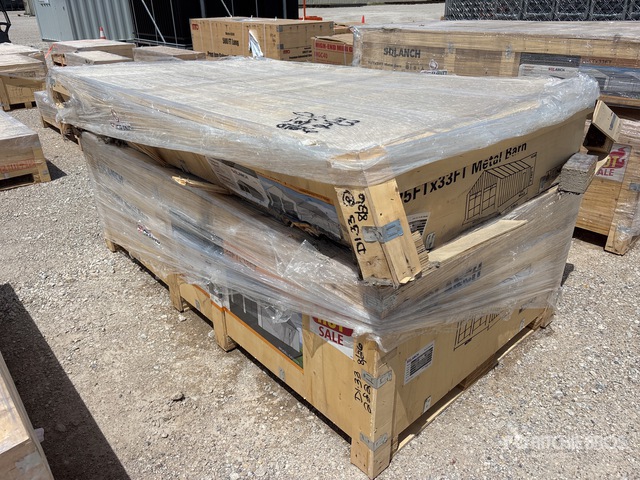 2026 SDL2533DGMS 25 ft x 33 ft Double Garage Metal Storage Building (Unused)