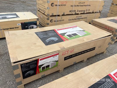 2026 SUNTOP S2322 Double Garage Metal Shed (Unused)