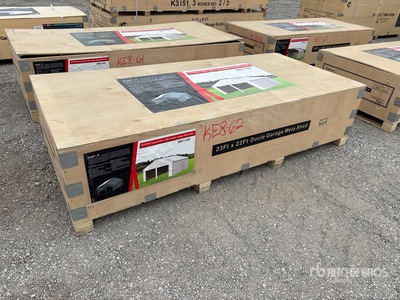 2026 SUNTOP S2322 Double Garage Metal Shed (Unused)