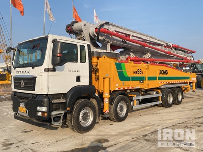 2020 XCMG HB58V on 2020 SITRAK G7 440 8x4 Concrete Pump Truck (Reconditioned)