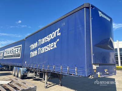 2016 Vawdrey VB S3 7.2 m Tri/A Lead Curtain Side Trailer