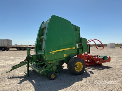 Fast Bale Wrapping Kverneland 7710 & 2015 John Deere 864N Round Baler