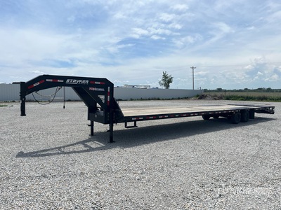2026 Ascend Industries GN40-20 Elite Mega Ramp 10000 lb 40 ft T/A Gooseneck Flatbed Trailer