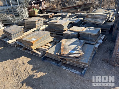 Quantity of (17) Pallets of Plaques d'acier