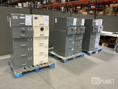 (6) Assorted Filing Cabinet Safes
