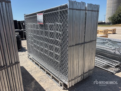 Quantity of (20) 2026 SUNTOP S0610 10 ft x 6 ft Chain Link Temporary Site Fence (Unused)
