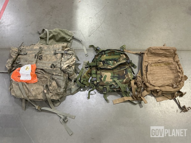 (6) Large Field Pack Sets, (11) Assault Packs & Assorted Items