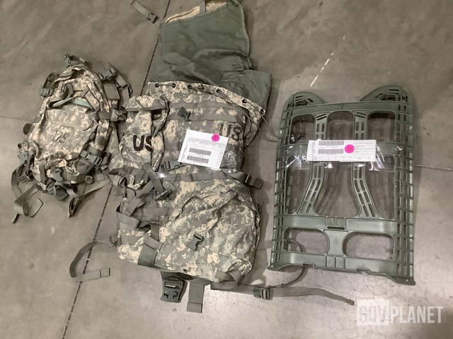 (103) Frames, (18) Assault Packs, (18) Hydration Carriers & Assorted Items