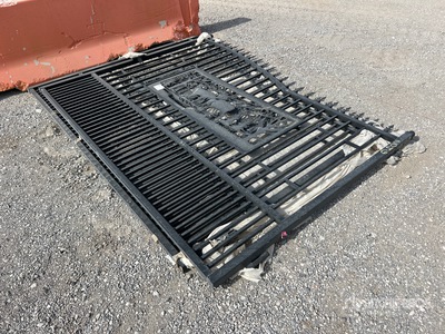 2026 SUNTOP 18 ft 6 in x 7 ft Wrought Iron Bi-Parting Driveway Gate (Unused)