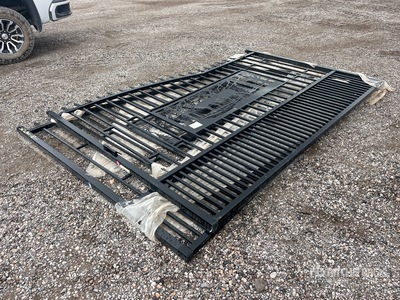 2026 SUNTOP 18 ft 6 in x 7 ft Wrought Iron Bi-Parting Driveway Gate (Unused)