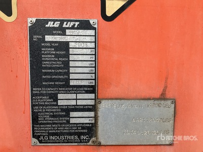 2003 JLG 600SJ 4WD Diesel Telescopic Boom Lift