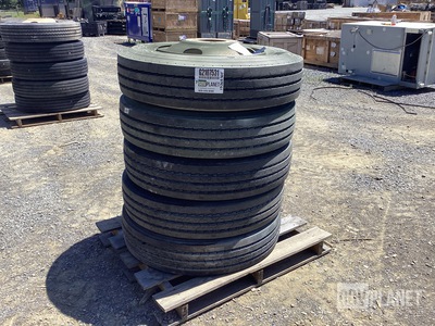 (5) Continental 10R22.5 Tires w/Wheels