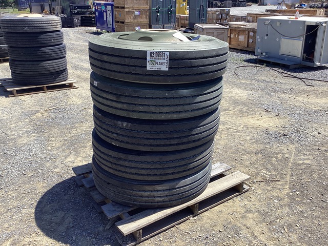 (5) Continental 10R22.5 Tires w/Wheels