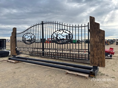 23 ft 8 in x 8 ft 9 in Bi-Parting Driveway Gate
