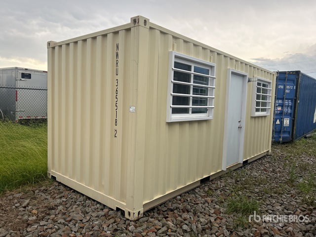 2025 20 ft x 8 ft 20 ft x 8 ft Skid-Mounted Storage Container Mobile Office (Unused)