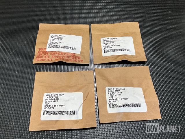 (4) Korry Electronics 14765-048 Light Lenses