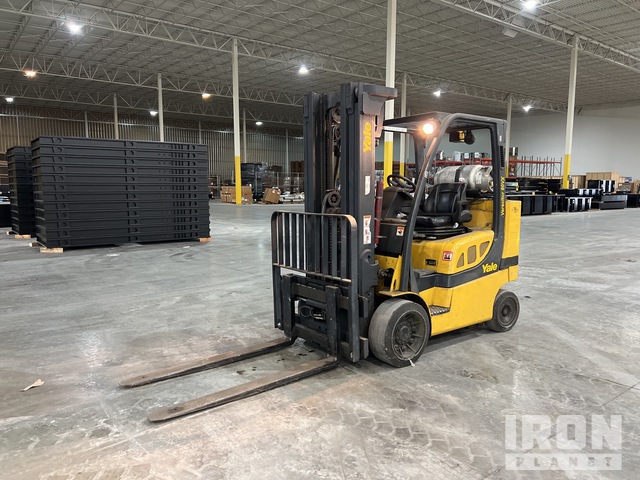 2007 Yale GLC080VXNGSE092 7000 lb Cushion Tire Forklift