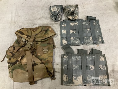 (104) M4 Three Mag Pouches, (110) Sustainment Pouches & Assorted Items