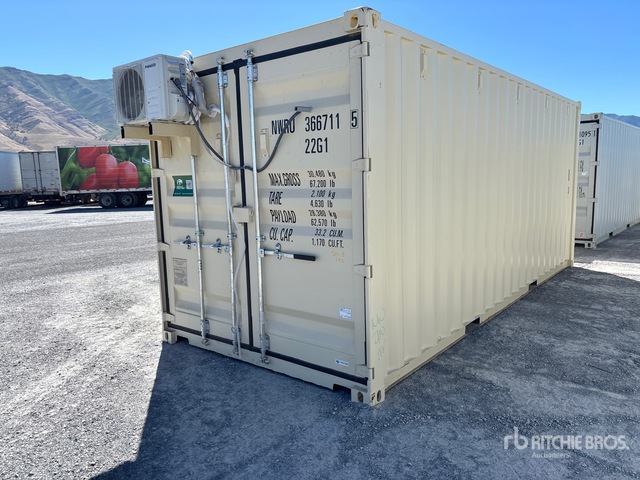 2025 20 ft x 8 ft Skid-Mounted Mobile Office (Unused)