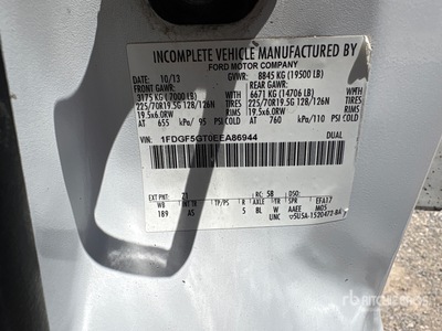 2014 Ford F-550 XL 4x2 Service Truck