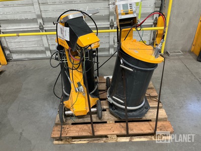 (2) Gema OptiFlex 2 F Manual Powder Coating Systems