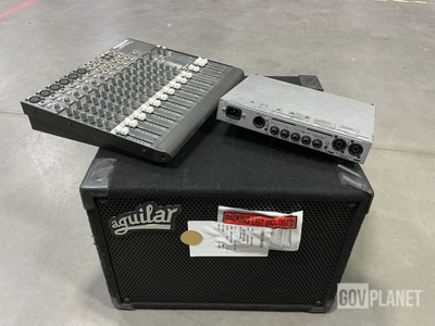 (1) Speaker, (1) Amp Bass Head, (1) Mixer & Assorted Items