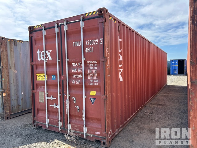 2013 40 ft High Cube Storage Container