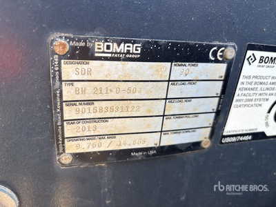 2013 Bomag BL211 Gladde trommelpers
