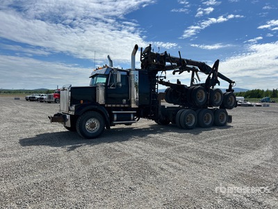 2001 Western Star 8x6 Sleeper ログトラック