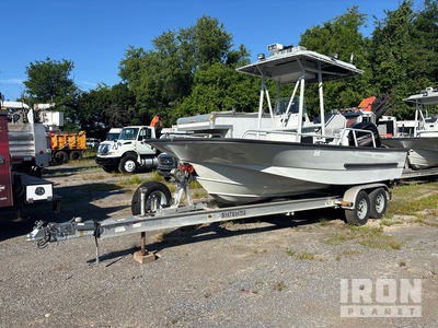 2013 Brunswick Boston Whaler Guardian Work Boat w/2012 JDCI ENTERPRISES BD19G-700 Trailer