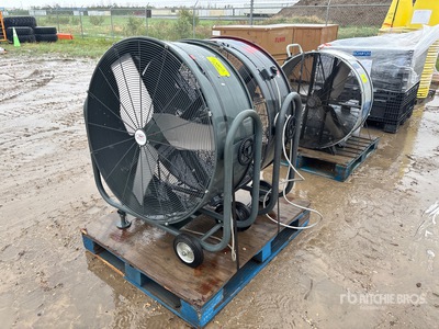 Quantity of (3) Industrial Manifold 36" Fan