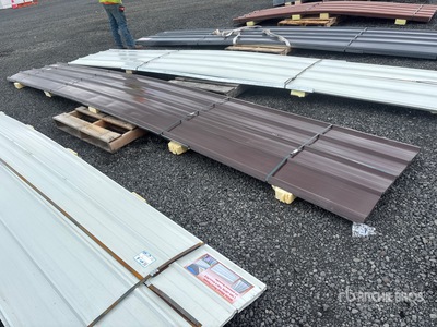 Quantity of (20) 20 ft x 3 ft Metal Panels (Unused)