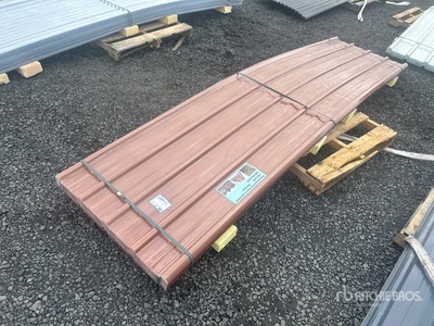 Quantity of (30) 12 ft x 3 ft Light Brown Polycarbonate Roof Panels (Unused)