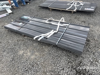 Quantity of (70) 8 ft x 3 ft Metal Black Panels (Unused)