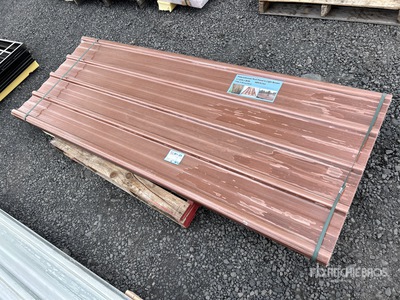 Quantity of (30) 7 ft 9 in x 3 ft Brown Polycarbonate Panels (Unused)