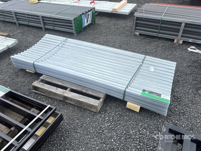 Quantity of (100) 8 ft x 3 ft Corrugated Polycarbonate Panels (Unused)