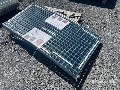 Quantity of (40) Galvanized Steel Garden Mesh 3 ft x 6 ft Welded, 2 in x 2 in Welded Mesh Pattern (Unused)