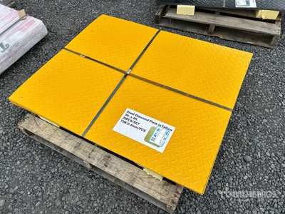 Quantity of (20) Yellow diamond plate steel 3 Ft. 4 Ft. Varios, tienda, almacen, consumidor (Unused)