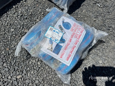Quantity of (10) Blue Heavy Duty Ratchet Straps 2.4 in x 33 ft (Unused)