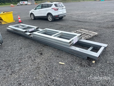 Quantity of (7) Metal Forklift Pallet Thickening 3 ft H19 ft