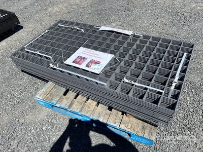 Quantity of (40) Grey Metal welded 36 in x 72 in Varios, tienda, almacen, consumidor (Unused)