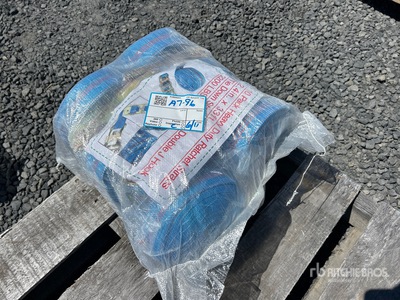 Quantity of (10) Blue Heavy Duty Ratchet Straps 2.4 in x 33 ft (Unused)