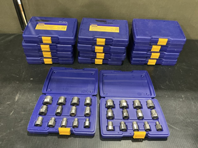 (14) Irwin Hanson Metric/Fractional Combination Bolt Extractor Sets
