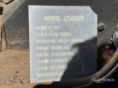 2013 Weifang ZL 15 Wheel Loader