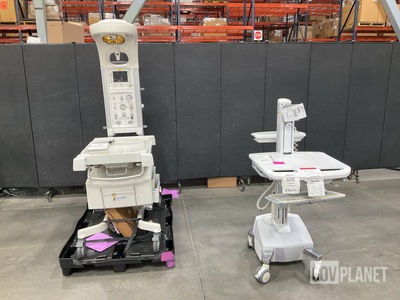 (1) Ergotron Medical Cart & (1) Datex-Ohmeda Giraffe Infant Warmer