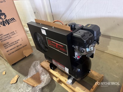 Skid-Mounted V-Twin Cast Iron Pump, Hi-Flo Air Compressor