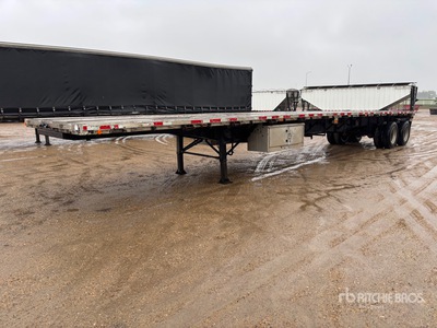 1999 Lode King Platform 48 ft T/A Spread Axle Flatbed Trailer