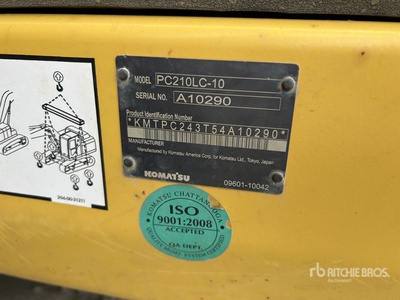 2014 Komatsu PC210LC-10 Excavadora de Cadenas