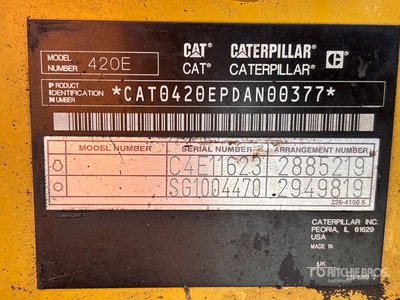 2010 Cat 420E IT 4x4 لودر خلفي